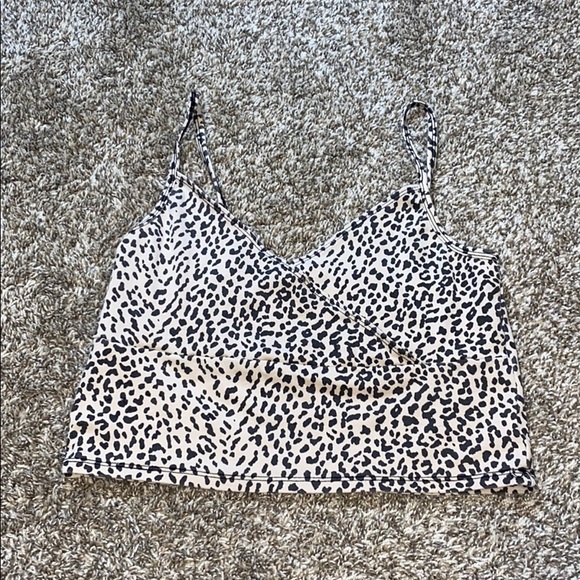 Cropped Cheetah print tank top - Picture 1 of 1